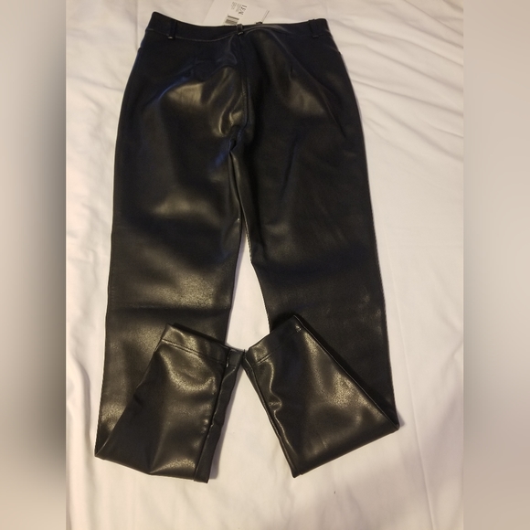 NWT LEAU Synder Vegan Leather Skinny Pants Color Black Size XXL - Picture 13 of 15